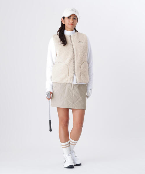 New Balance Golf(ニューバランスゴルフ)の「【new balance golf】フルジップ ボア ベスト (WOMENS)(ベスト・レディース・ベージュ系その他/ブラック/ホワイト・SMALL/LARGE/MEDIUM)」の14枚目の写真