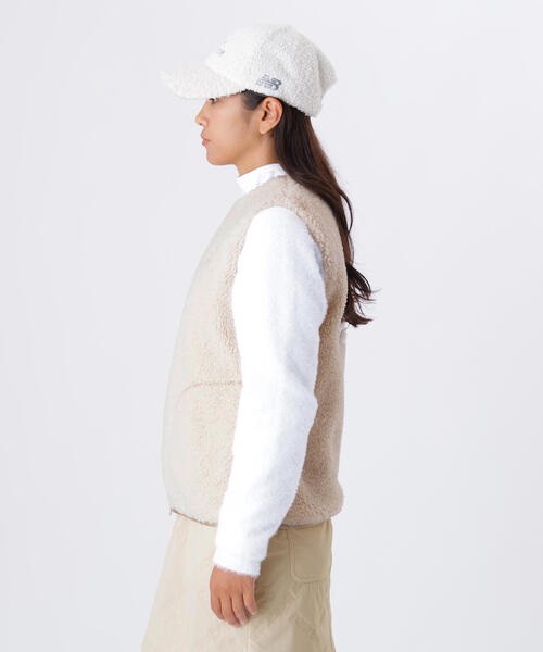 New Balance Golf(ニューバランスゴルフ)の「【new balance golf】フルジップ ボア ベスト (WOMENS)(ベスト・レディース・ベージュ系その他/ブラック/ホワイト・SMALL/LARGE/MEDIUM)」の18枚目の写真