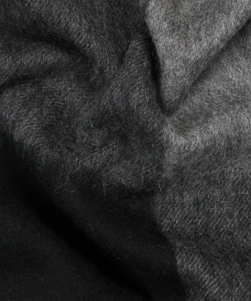 Paul Smith(ポールスミス)の「カラーブロッキング カシミヤブレンド マフラー【250431 EC】(マフラー・メンズ・ダークグリーン/ブラック/ネイビー・FREE)」の6枚目の写真