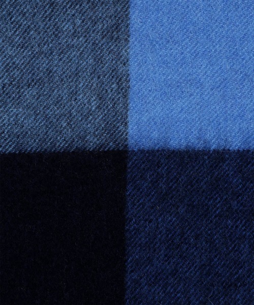 Paul Smith(ポールスミス)の「カラーブロッキング カシミヤブレンド マフラー【250431 EC】(マフラー・メンズ・ダークグリーン/ブラック/ネイビー・FREE)」の11枚目の写真