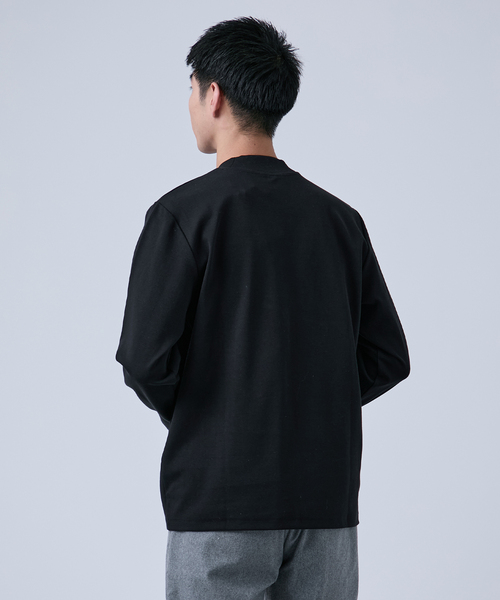 B.C STOCK(ベーセーストック)の「JKT ロングスリーブTシャツ(Tシャツ/カットソー・メンズ・ブラック/ホワイト・SMALL/MEDIUM/LARGE)」の12枚目の写真