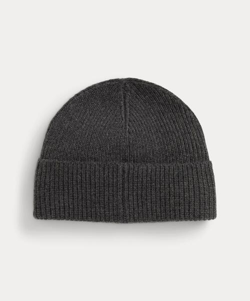 POLO RALPH LAUREN(ポロ ラルフ ローレン)の「Polo ベア リブニット ビーニー(ニットキャップ/ビーニー・メンズ・グレー・ONE)」の4枚目の写真