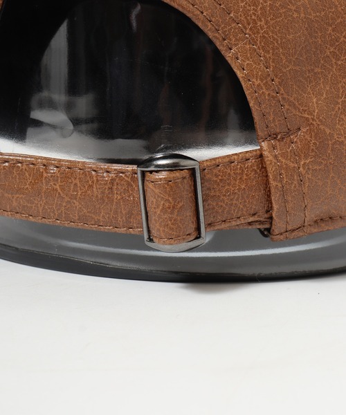 GERRY（ジェリー）の「GERRY フェイクレザー3段刺繍CAP（キャップ・メンズ・ブラウン/ブラック/キャメル・FREE）」の11枚目の写真