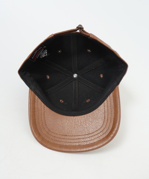 GERRY（ジェリー）の「GERRY フェイクレザー3段刺繍CAP（キャップ・メンズ・ブラウン/ブラック/キャメル・FREE）」の13枚目の写真