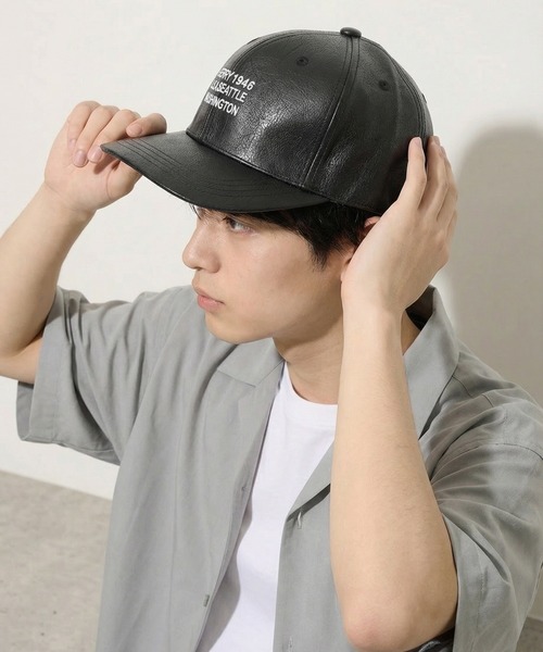 GERRY(ジェリー)の「GERRY フェイクレザー3段刺繍CAP(キャップ・メンズ・ブラウン/ブラック/キャメル・FREE)」の16枚目の写真