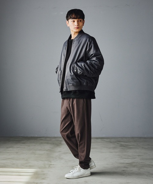 LAKOLE(ラコレ)の「クリーンMA-1 / 592132(ブルゾン・メンズ・ブラック/カーキ/チャコール・MEDIUM/LARGE)」の9枚目の写真