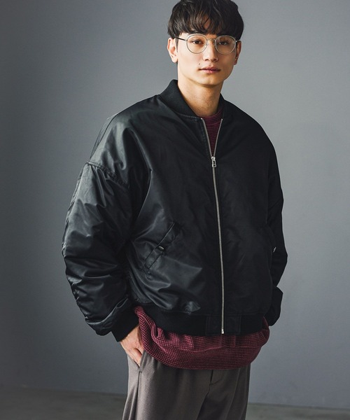 LAKOLE(ラコレ)の「クリーンMA-1 / 592132(ブルゾン・メンズ・ブラック/カーキ/チャコール・MEDIUM/LARGE)」の7枚目の写真