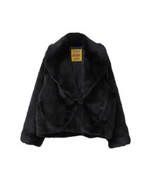 HYSTERIC GLAMOUR | FIRE BEAR刺繍 フェイクファーブルゾン(ブルゾン)