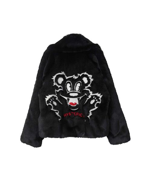 FIRE BEAR刺繍 フェイクファーブルゾン（ブルゾン）｜HYSTERIC GLAMOUR