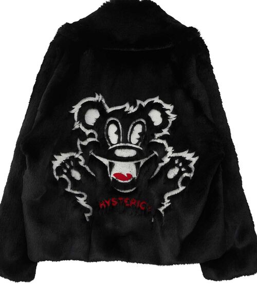 FIRE BEAR刺繍 フェイクファーブルゾン（ブルゾン）｜HYSTERIC GLAMOUR