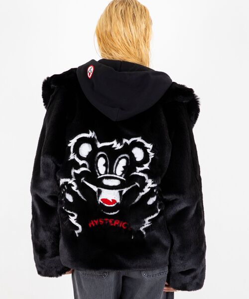 FIRE BEAR刺繍 フェイクファーブルゾン（ブルゾン）｜HYSTERIC GLAMOUR