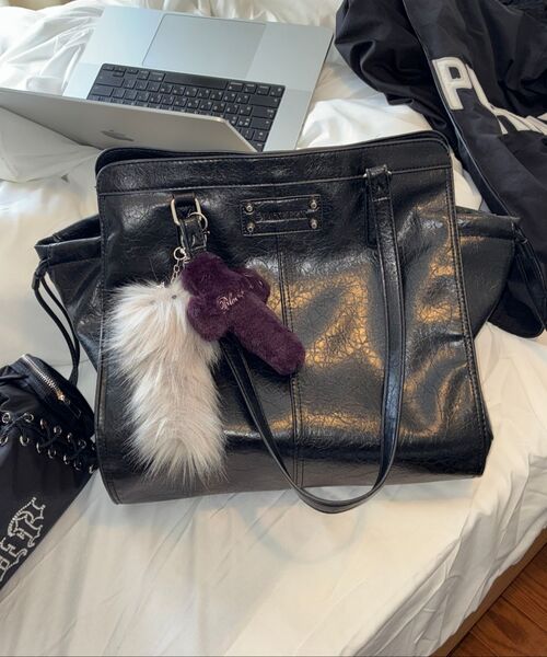 BLACKPURPLE(ブラックパープル)の「モウバッグ MOU BAG_BLACK(ショルダーバッグ・レディース・ブラック・FREE)」の7枚目の写真