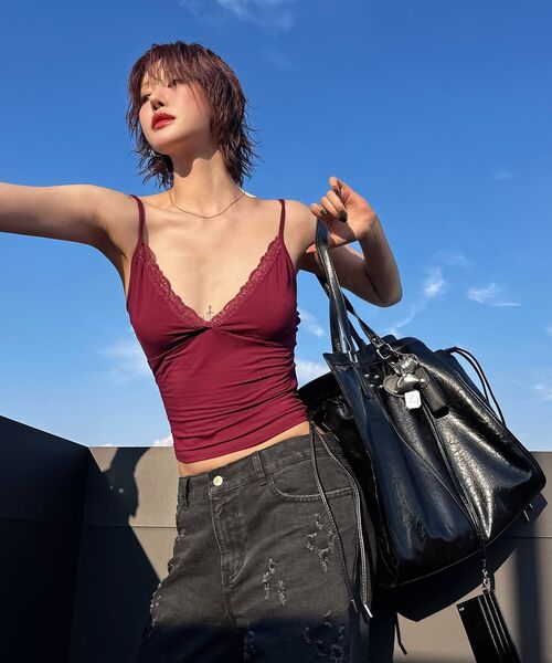 BLACKPURPLE(ブラックパープル)の「モウバッグ MOU BAG_BLACK(ショルダーバッグ・レディース・ブラック・FREE)」の12枚目の写真