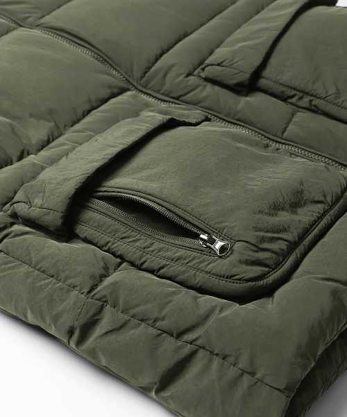 LEMAIN SECOND（リメインセカンド）の「2WAY OVERFIT VOLUME TASLAN PUFFER PADDING VEST [KHAKI]（ダウンベスト・メンズ・その他・LARGE/MEDIUM）」の7枚目の写真