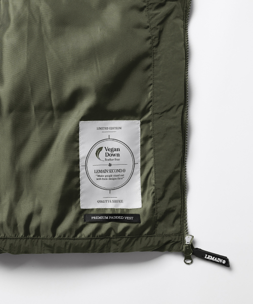 LEMAIN SECOND（リメインセカンド）の「2WAY OVERFIT VOLUME TASLAN PUFFER PADDING VEST [KHAKI]（ダウンベスト・メンズ・その他・LARGE/MEDIUM）」の8枚目の写真