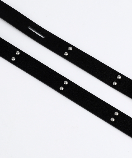IUGAMAKARAS（イウガマカラス）の「20mm Double Studded Twist Belt (Black)（ベルト・レディース・その他・FREE）」の9枚目の写真