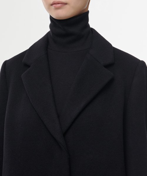MUSINSA STANDARD WOMAN（ムシンサスタンダードウーマン）の「レディースカシミアブレンドチェスターロングコート[ブラック]（チェスターコート・レディース・その他・SMALL/MEDIUM/LARGE/X-SMALL）」の16枚目の写真