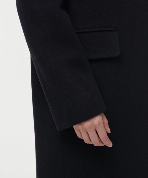 MUSINSA STANDARD WOMAN（ムシンサスタンダードウーマン）の「レディースカシミアブレンドチェスターロングコート[ブラック]（チェスターコート・レディース・その他・SMALL/MEDIUM/LARGE/X-SMALL）」の20枚目の写真