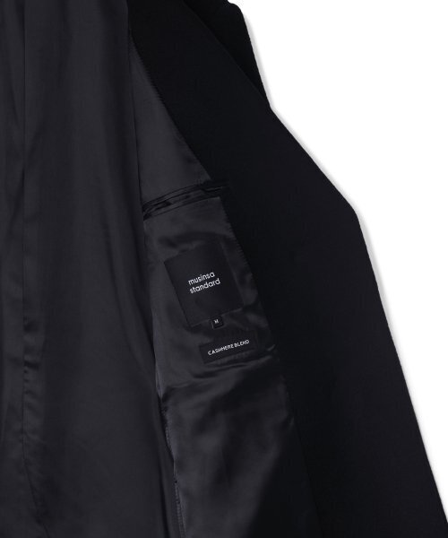 MUSINSA STANDARD WOMAN（ムシンサスタンダードウーマン）の「レディースカシミアブレンドチェスターロングコート[ブラック]（チェスターコート・レディース・その他・SMALL/MEDIUM/LARGE/X-SMALL）」の22枚目の写真