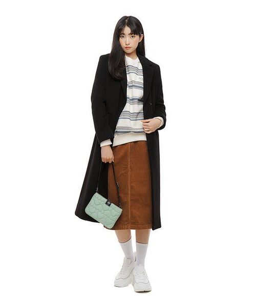 MUSINSA STANDARD WOMAN（ムシンサスタンダードウーマン）の「レディースカシミアブレンドチェスターロングコート[ブラック]（チェスターコート・レディース・その他・SMALL/MEDIUM/LARGE/X-SMALL）」の9枚目の写真