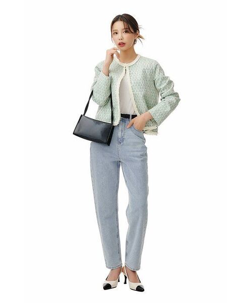 MUSINSA STANDARD WOMAN(ムシンサスタンダードウーマン)の「レディースママフィットデニムパンツ【スカイブルー】(デニムパンツ・レディース・その他・26/24/25)」の4枚目の写真