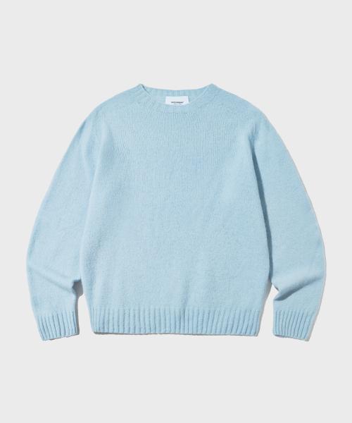 OUTSTANDING(アウトスタンディング)の「PURE WOOL WHOLEGARMENT KNIT_SKY BLUE(ニット/セーター・メンズ・その他・SMALL/MEDIUM/LARGE)」の1枚目の写真