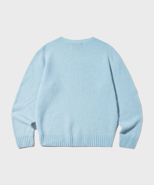 OUTSTANDING(アウトスタンディング)の「PURE WOOL WHOLEGARMENT KNIT_SKY BLUE(ニット/セーター・メンズ・その他・SMALL/MEDIUM/LARGE)」の2枚目の写真