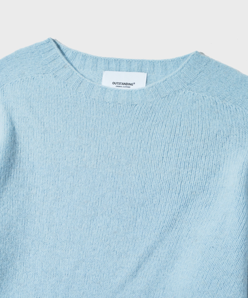 OUTSTANDING(アウトスタンディング)の「PURE WOOL WHOLEGARMENT KNIT_SKY BLUE(ニット/セーター・メンズ・その他・SMALL/MEDIUM/LARGE)」の3枚目の写真