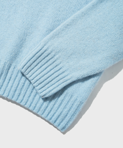 OUTSTANDING(アウトスタンディング)の「PURE WOOL WHOLEGARMENT KNIT_SKY BLUE(ニット/セーター・メンズ・その他・SMALL/MEDIUM/LARGE)」の4枚目の写真