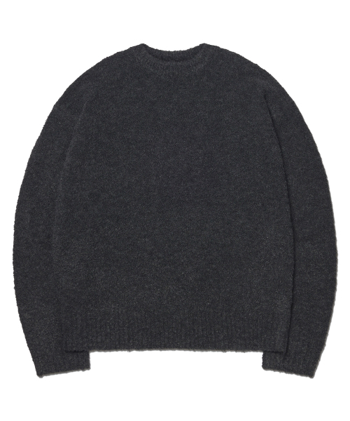 NOMANUAL(NOMANUAL)の「REVERSIBLE WOOL HAIRY KNIT - CHARCOAL(ニット/セーター・レディース・その他・SMALL)」の1枚目の写真