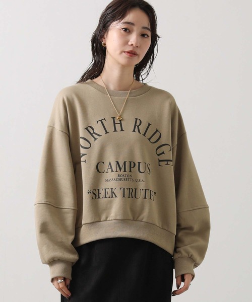 Gready Brilliant(グレディブリリアン)の「NORTH切替スウェット(スウェット・レディース・チャコールグレー/ベージュ・38)」の15枚目の写真