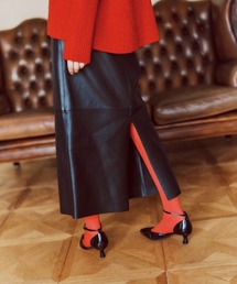スカート（ブラック/黒色系・レザー・本革）ファッション通販 - ZOZOTOWN