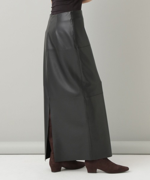 A part by(アパートバイ)の「【一部店舗限定】リッチレザータイトスカート(スカート・レディース・ブラック・MEDIUM/SMALL)」の8枚目の写真