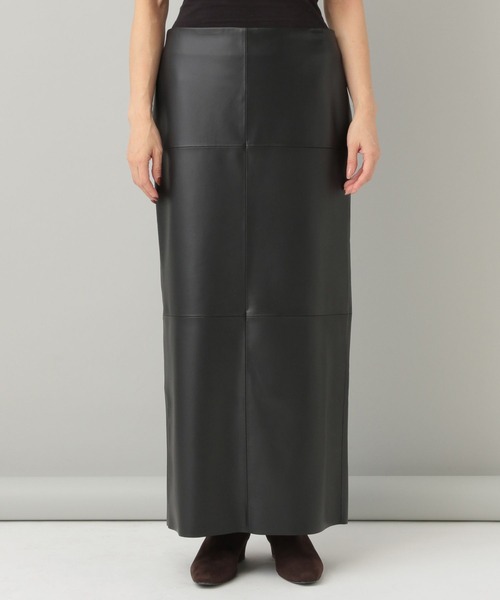 A part by(アパートバイ)の「【一部店舗限定】リッチレザータイトスカート(スカート・レディース・ブラック・MEDIUM/SMALL)」の9枚目の写真