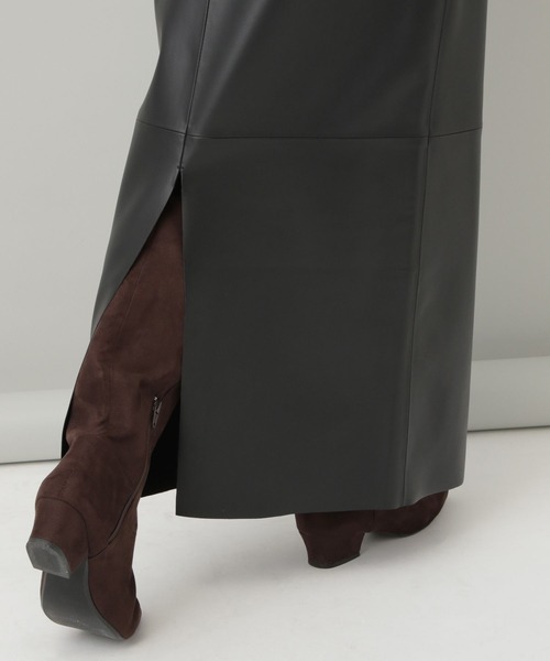 A part by(アパートバイ)の「【一部店舗限定】リッチレザータイトスカート(スカート・レディース・ブラック・MEDIUM/SMALL)」の16枚目の写真