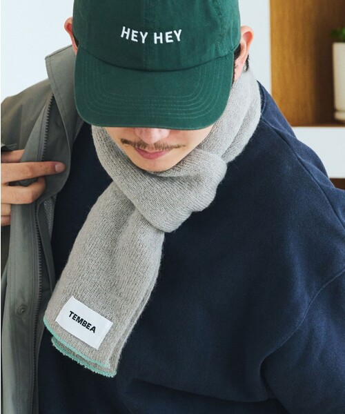 TEMBEA（テンベア）の「TEMBEA × FREAK'S STORE/テンベア × フリークスストア 別注MUFFLER MOHAIR 別注モヘア マフラー（マフラー・メンズ・ライトグレー/ナチュラル/チャコールグレー・ONE SIZE）」の3枚目の写真