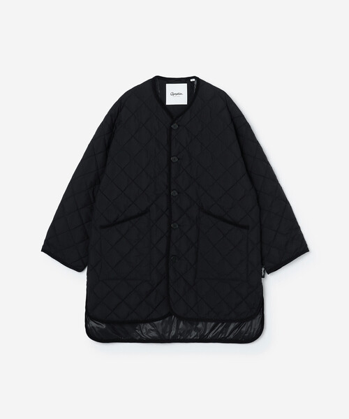 Gymphlex | ナイロンタフタ キルトダウンカラーレスコート WOMEN