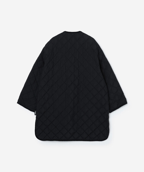 GYMPHLEX（ジムフレックス）の「Gymphlex | ナイロンタフタ キルトダウンカラーレスコート WOMEN（ダウンジャケット/コート・レディース・ブラック・12/14）」の3枚目の写真