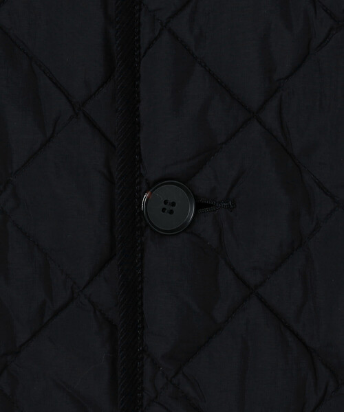 Gymphlex | ナイロンタフタ キルトダウンカラーレスコート WOMEN