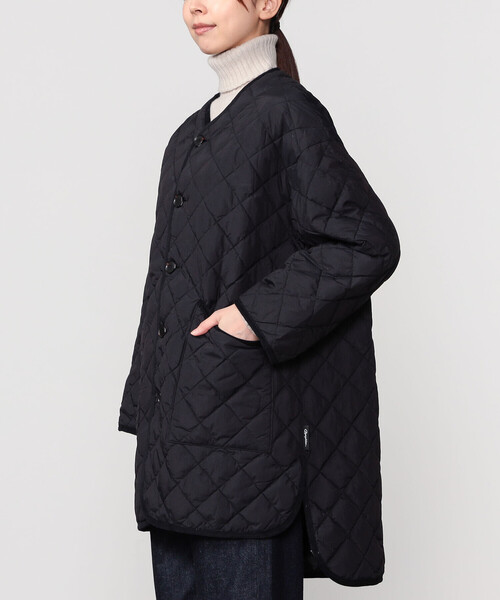 GYMPHLEX（ジムフレックス）の「Gymphlex | ナイロンタフタ キルトダウンカラーレスコート WOMEN（ダウンジャケット/コート・レディース・ブラック・12/14）」の14枚目の写真
