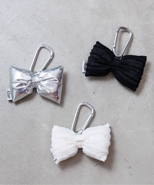 algy（アルジー）の「りぼん型チャーム（チャーム・キッズ・ブラック/オフホワイト/シルバー・FREE）」の10枚目の写真