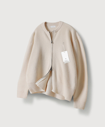 MOOD INSIDE（ムードインサイド）の「ウェーブツーウェイニットジップアップ_Ivory（カーディガン/ボレロ）」