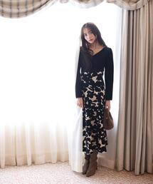 PROPORTION BODY DRESSING | ジャガードフラワーニットワンピース / 1216140007(ワンピース)
