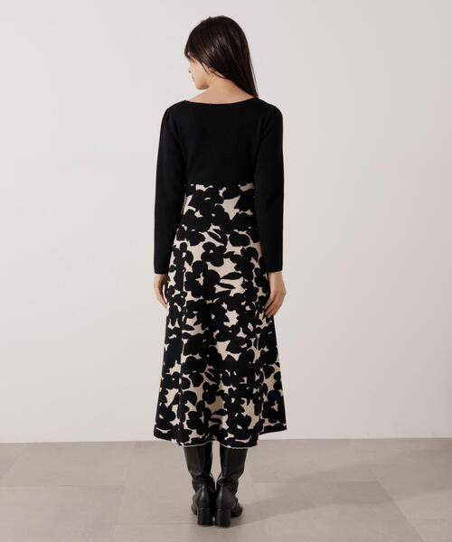 PROPORTION BODY DRESSING(プロポーションボディドレッシング)の「ジャガードフラワーニットワンピース / 1216140007(ワンピース・レディース・ブラック/ブルー・P/S/SMALL/MEDIUM)」の13枚目の写真