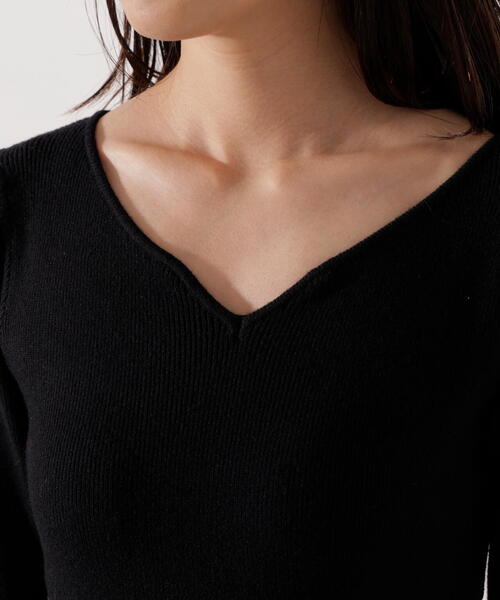 PROPORTION BODY DRESSING(プロポーションボディドレッシング)の「ジャガードフラワーニットワンピース / 1216140007(ワンピース・レディース・ブラック/ブルー・P/S/SMALL/MEDIUM)」の14枚目の写真