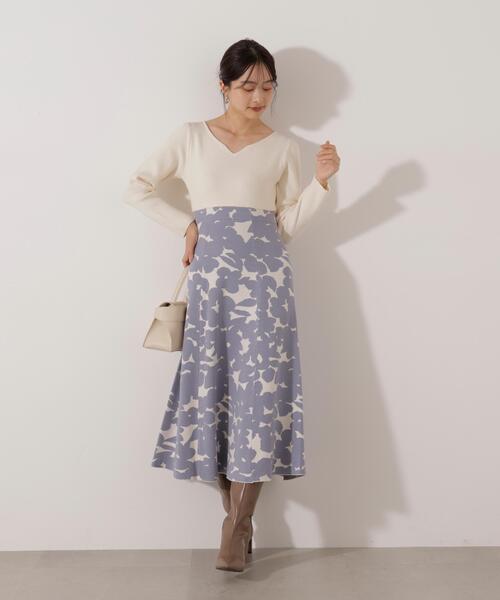 PROPORTION BODY DRESSING(プロポーションボディドレッシング)の「ジャガードフラワーニットワンピース / 1216140007(ワンピース・レディース・ブラック/ブルー・P/S/SMALL/MEDIUM)」の22枚目の写真