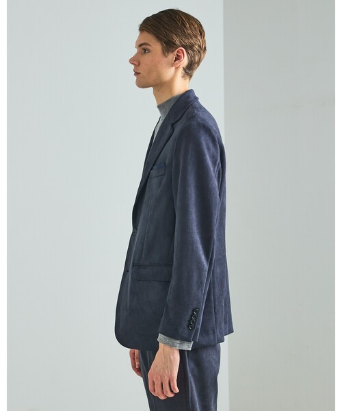 DESIGNWORKS（デザインワークス）の「【セットアップ対応】ストレッチスエード ジャケット（セットアップ・メンズ・ブラウン/ネイビー/グレー・44/46/50/48）」の21枚目の写真