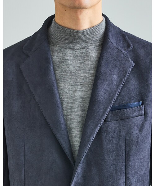 DESIGNWORKS（デザインワークス）の「【セットアップ対応】ストレッチスエード ジャケット（セットアップ・メンズ・ブラウン/ネイビー/グレー・44/46/50/48）」の7枚目の写真