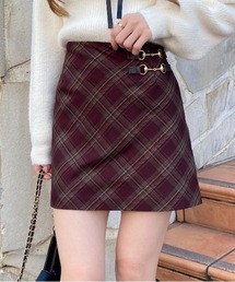 INGNI | ビット付チェック柄タイトミニスカパン(スカート)