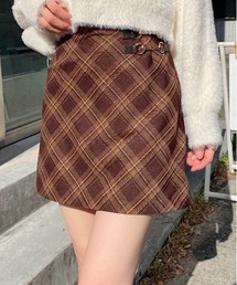 INGNI | ビット付チェック柄タイトミニスカパン(スカート)